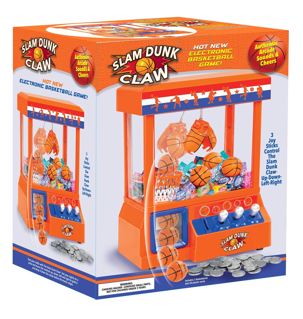 Slam Dunk Claw with 3 Basketball Toys