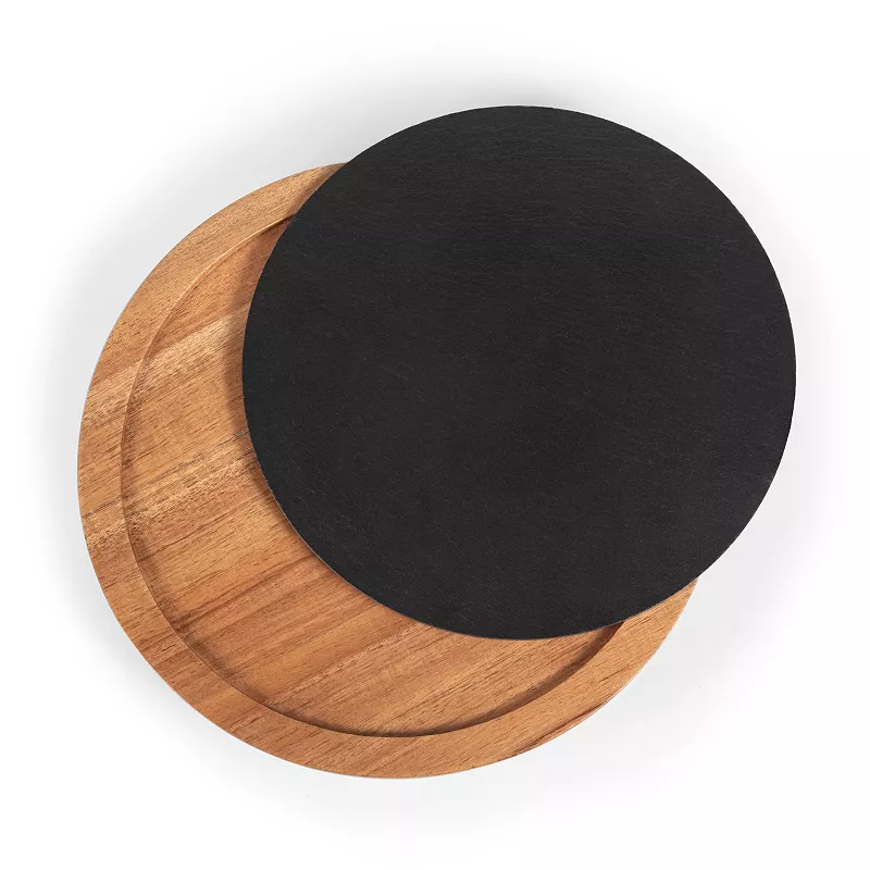 Toscana Insignia Acacia and Slate Serving Board with Cheese Tools