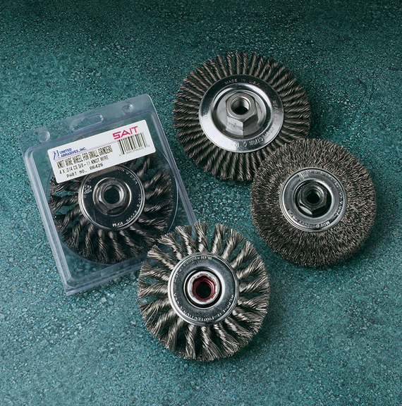 SAIT 03460 Knot   Crimped Wire Wheels  4 x .020cs ...