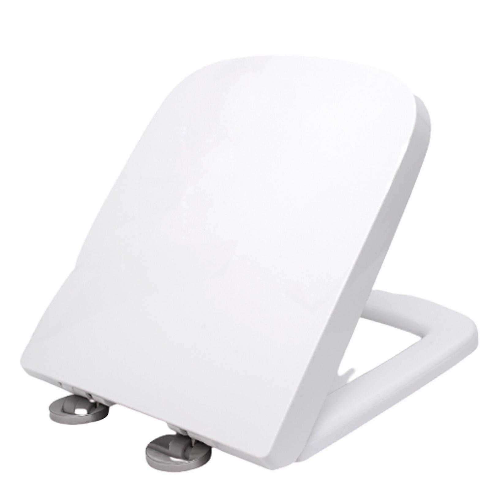 Born Pretty Heavy Duty Square Toilet Seat Soft Close Quick Release Top Fix Hinge Easy Clean