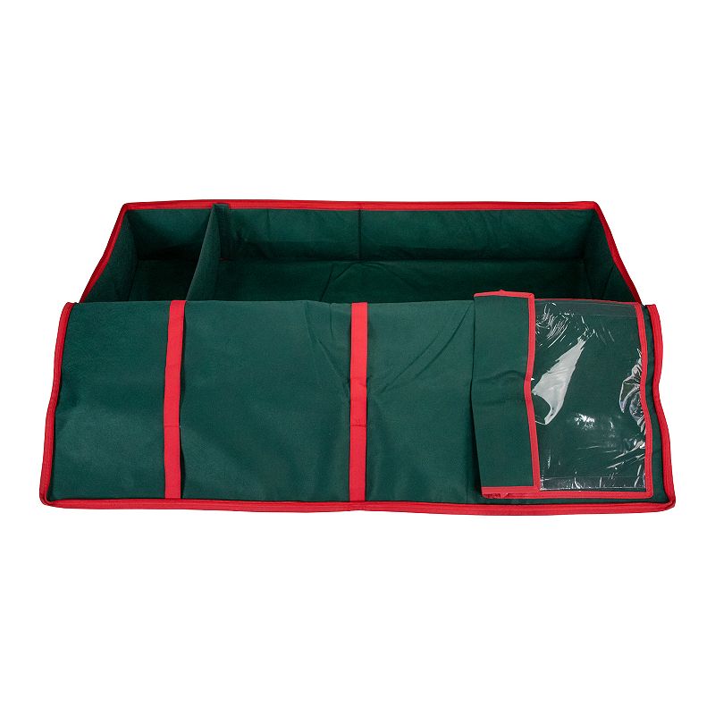 Northlight Red Green Christmas Decoration Storage Bag