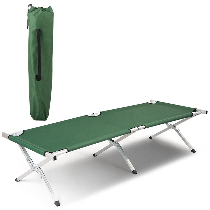 Portable Hiking Outdoor Travel Folding Cot Bed Folding Bed Outdoor Camping Sleeping Bed