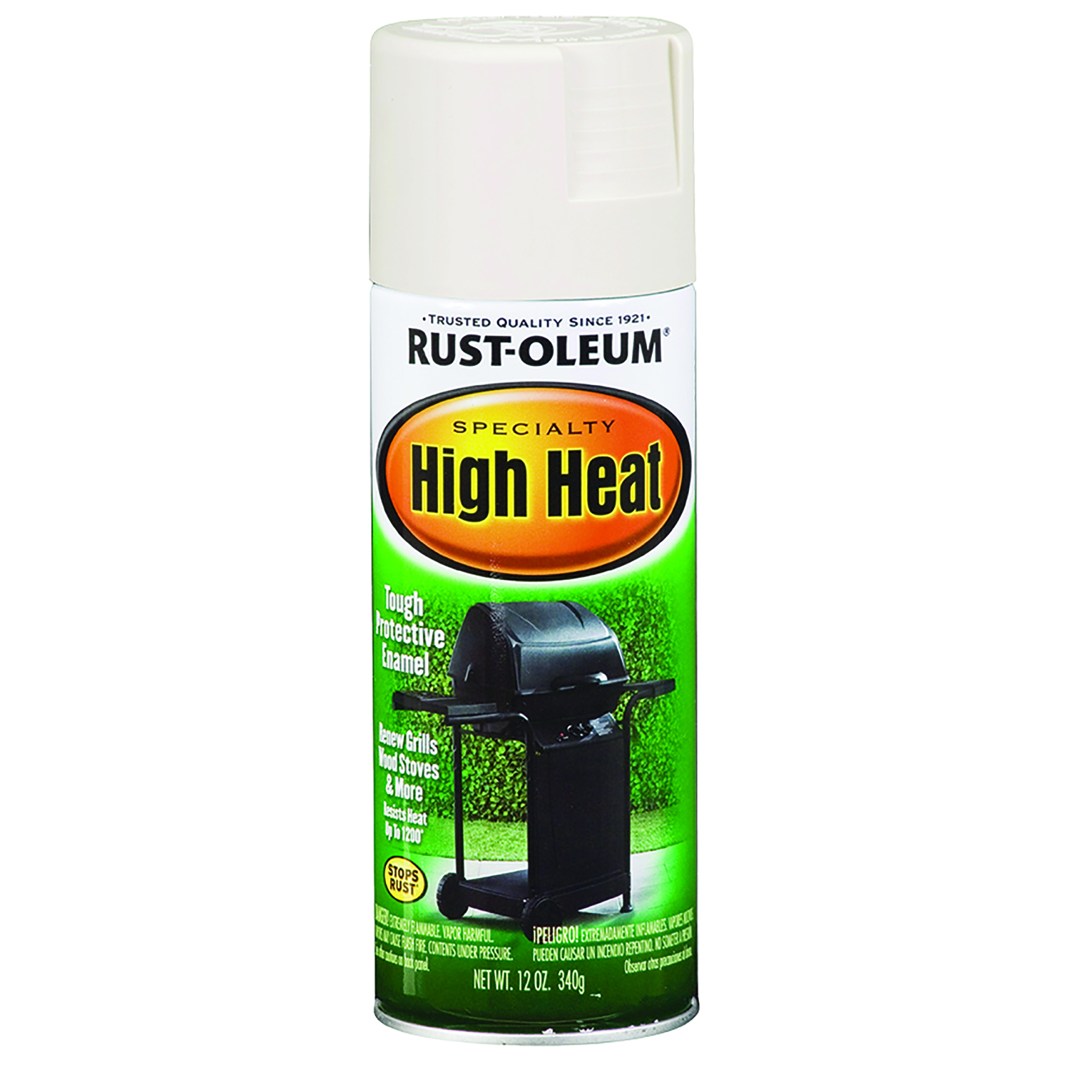 Rust-Oleum Specialty Satin White High Heat Spray Paint 12 oz