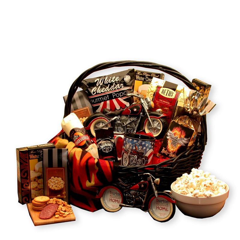 GBDS He's A Motorcycle Man Gift Basket- gift for a man