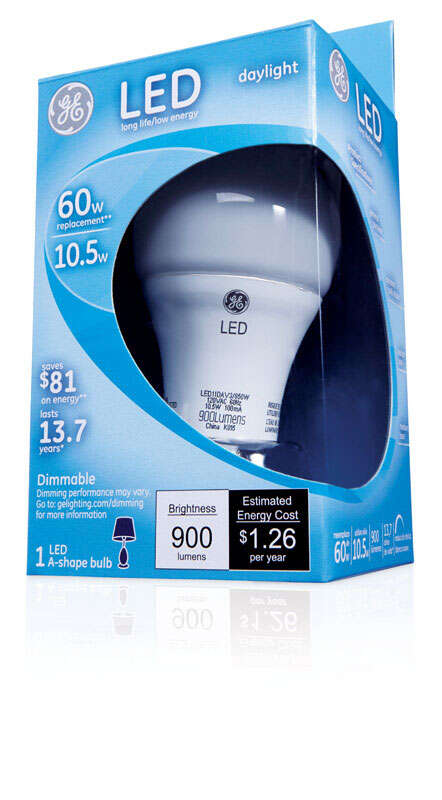 GE A19 E26 (Medium) LED Bulb Daylight 60 Watt Equivalence 1 pk