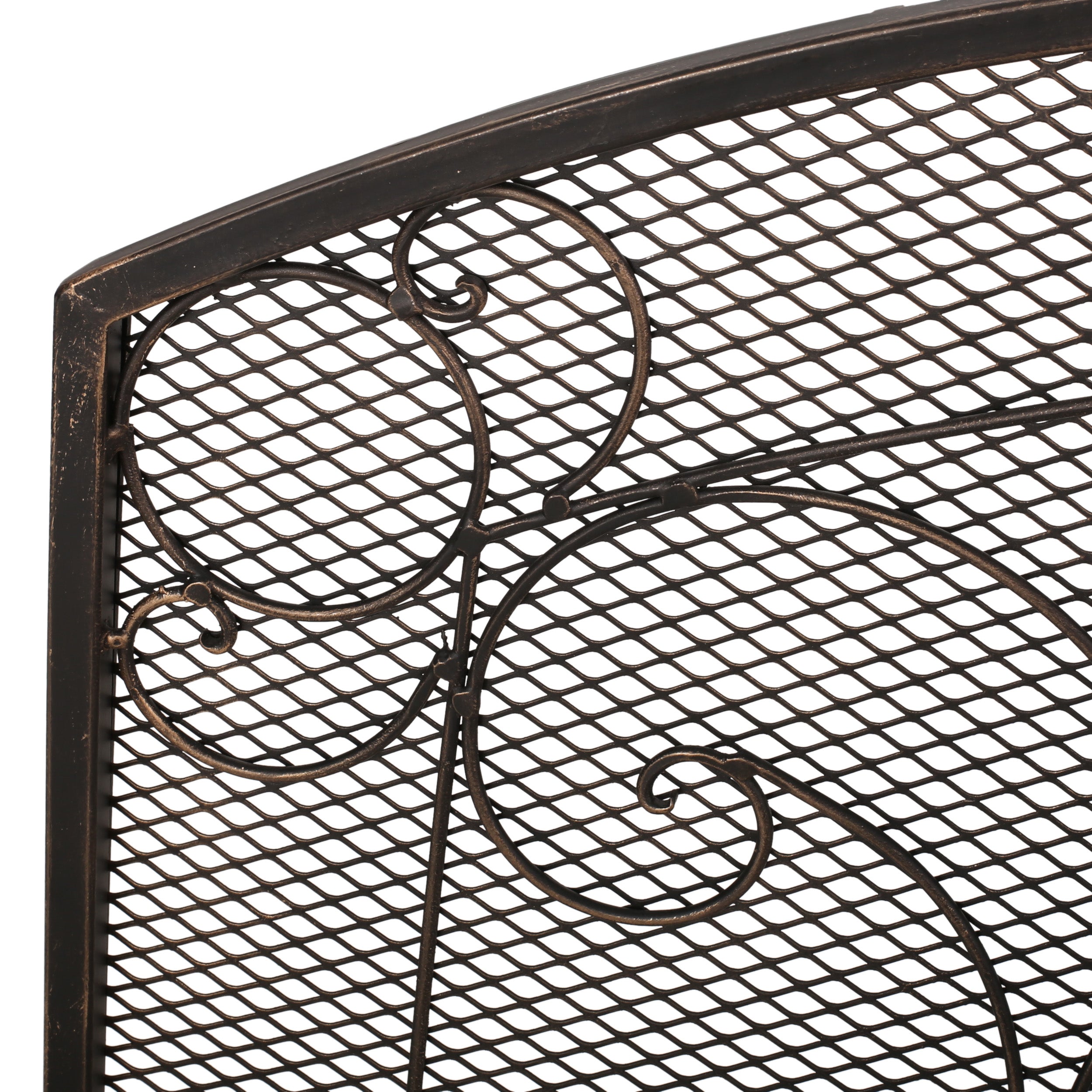 Griffin Contemporary Iron Fireplace Screen