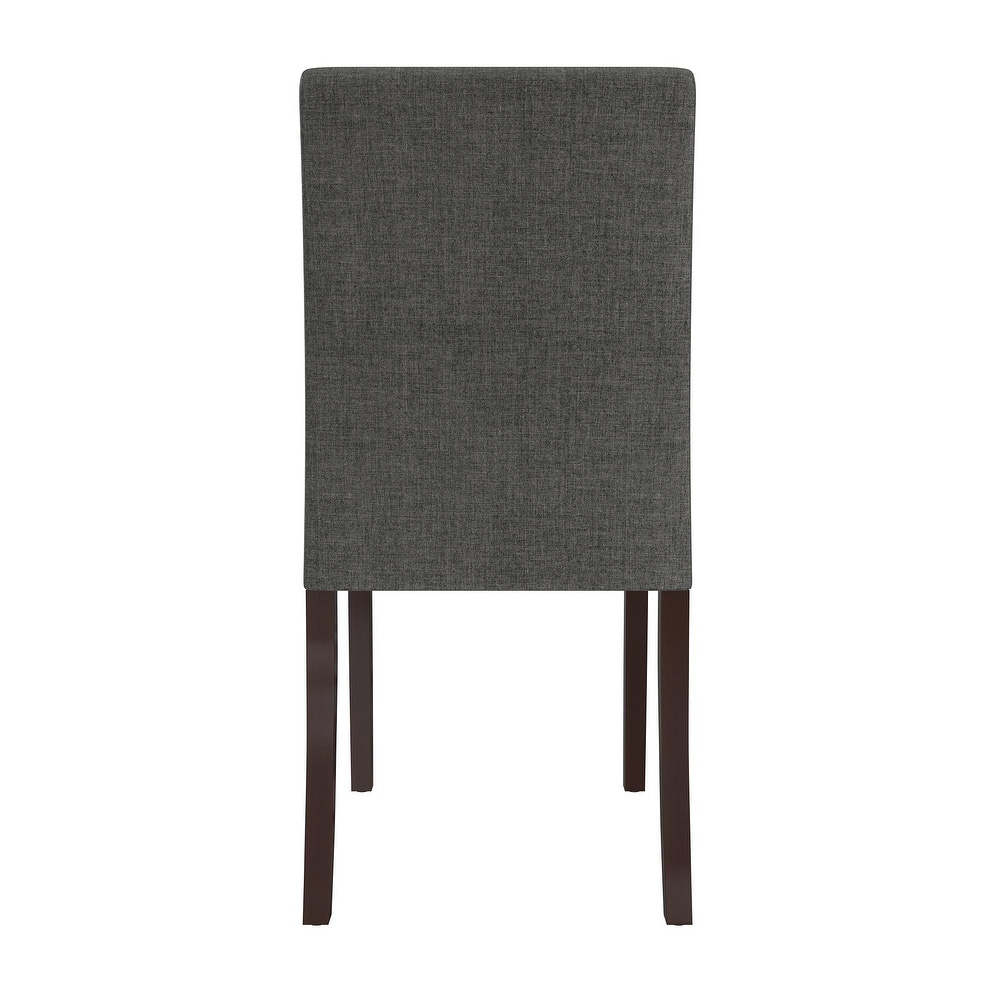 Avenue Greene Kenna Linen Upholstered Parsons Chairs  Set of 2