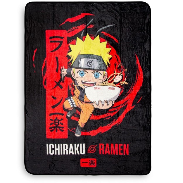 Just Funky Naruto Shippuden Ichiraku Ramen Fleece Throw Blanket 45 X 60 Inches