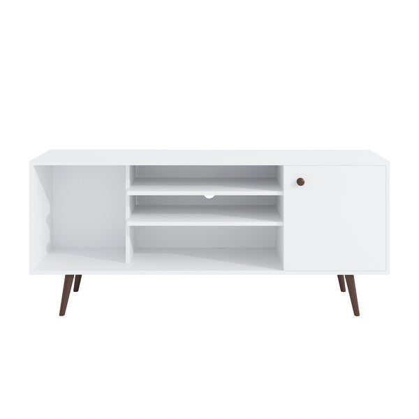 TV Stand Use in Living Room Furniture with 1 storage and 2 shelves Cabinet