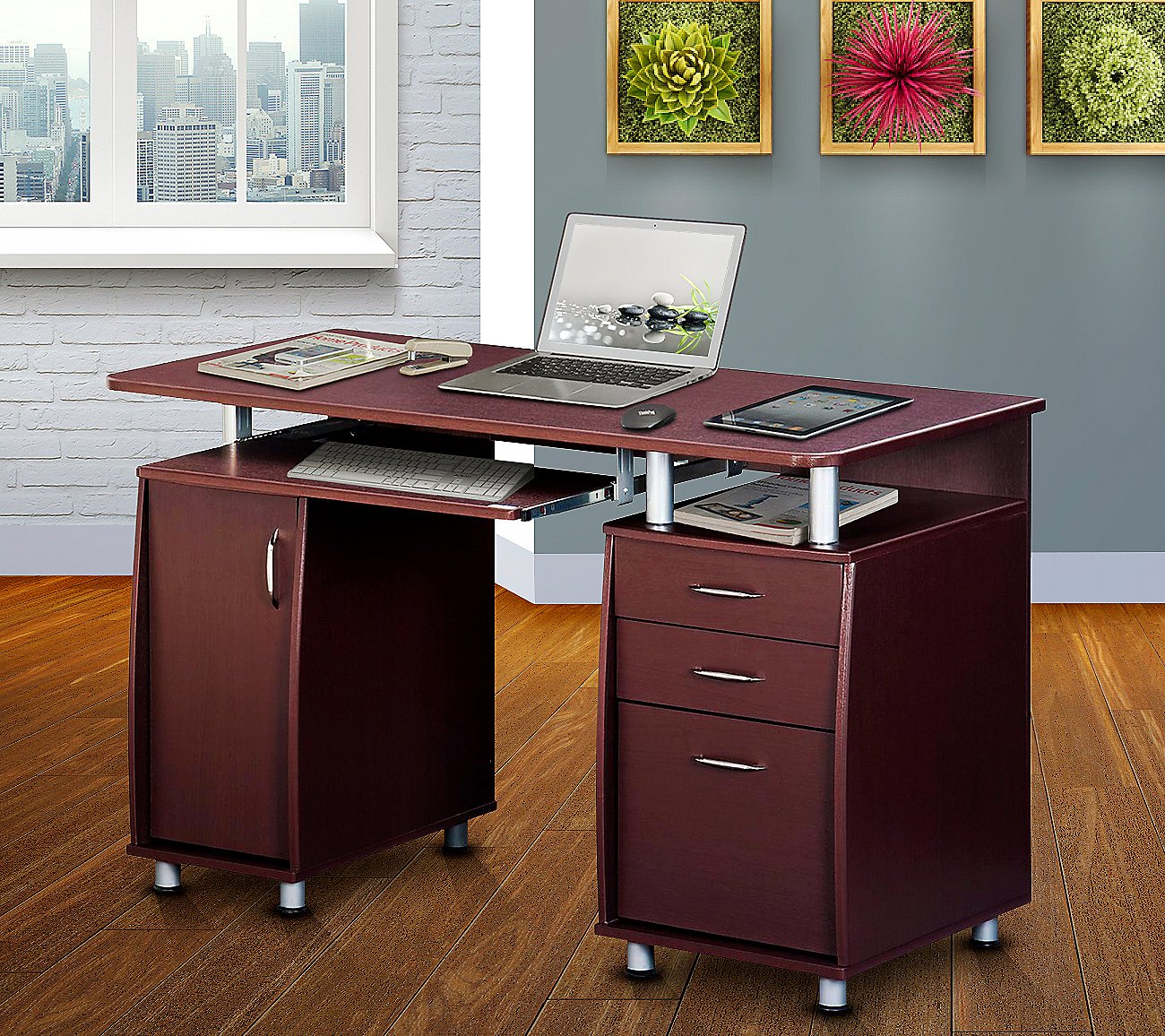 Complete Workstation Computer Desk with Storage