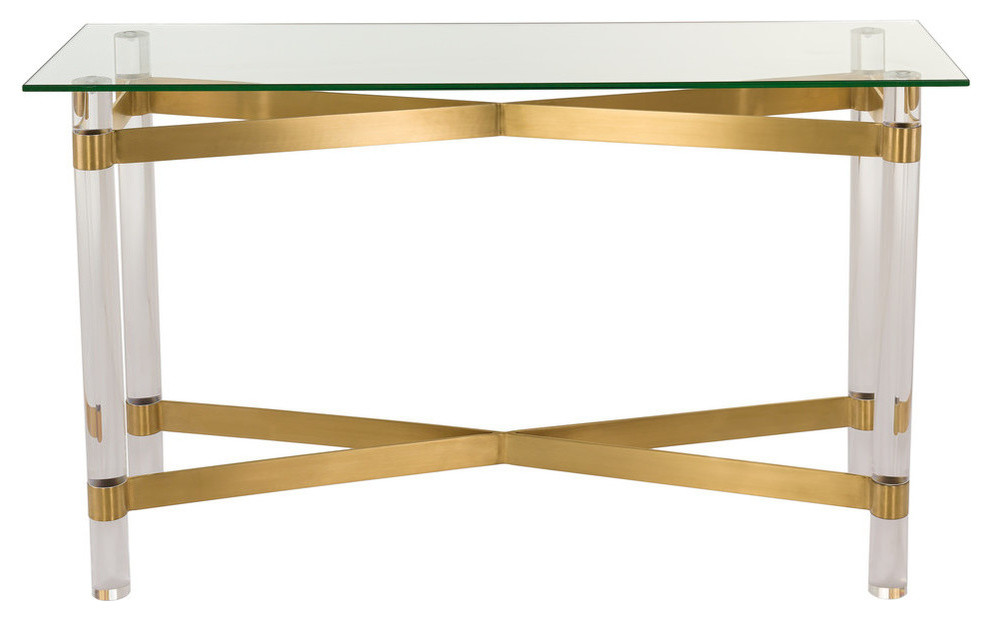 Safavieh Couture Lainey Acrylic Console Table   Contemporary   Console Tables   by Safavieh  Houzz