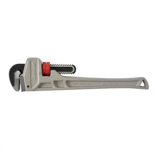 Husky 14 in. Aluminum Pipe Wrench with 1-12 in. Jaw Capacity WG-40A-14AL