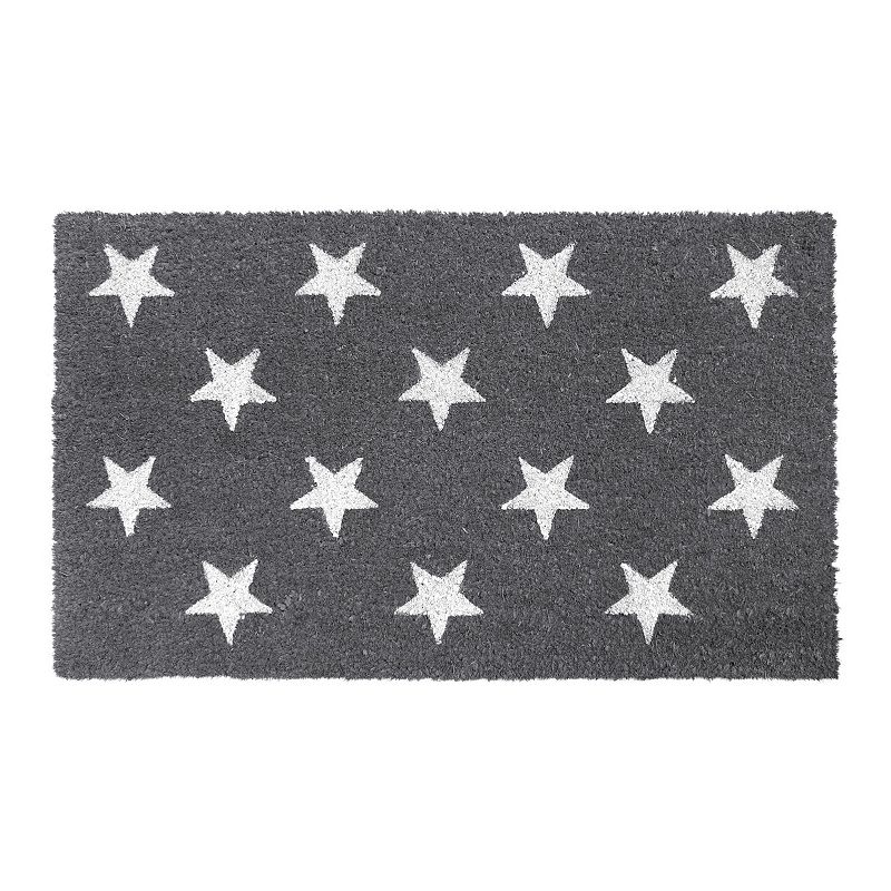 RugSmith Machine Tufted Stars Coir Doormat