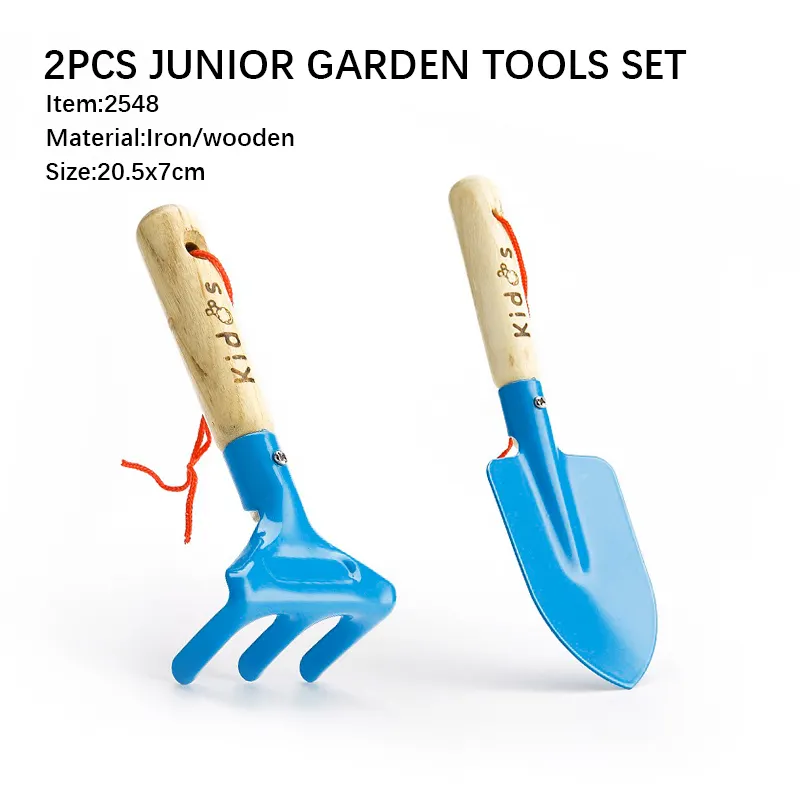 4 Pcs Blue Bag Kids Mini Gardening Hand Tool Set Kit With Bag