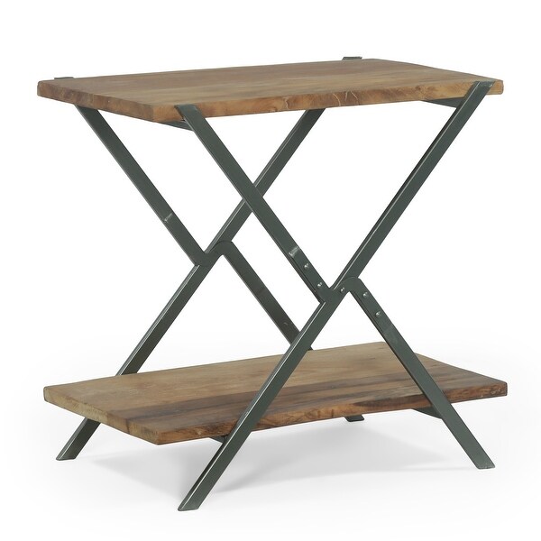 Oxbow Modern Industrial Handcrafted Wood Side Table by Christopher Knight Home - 26.00