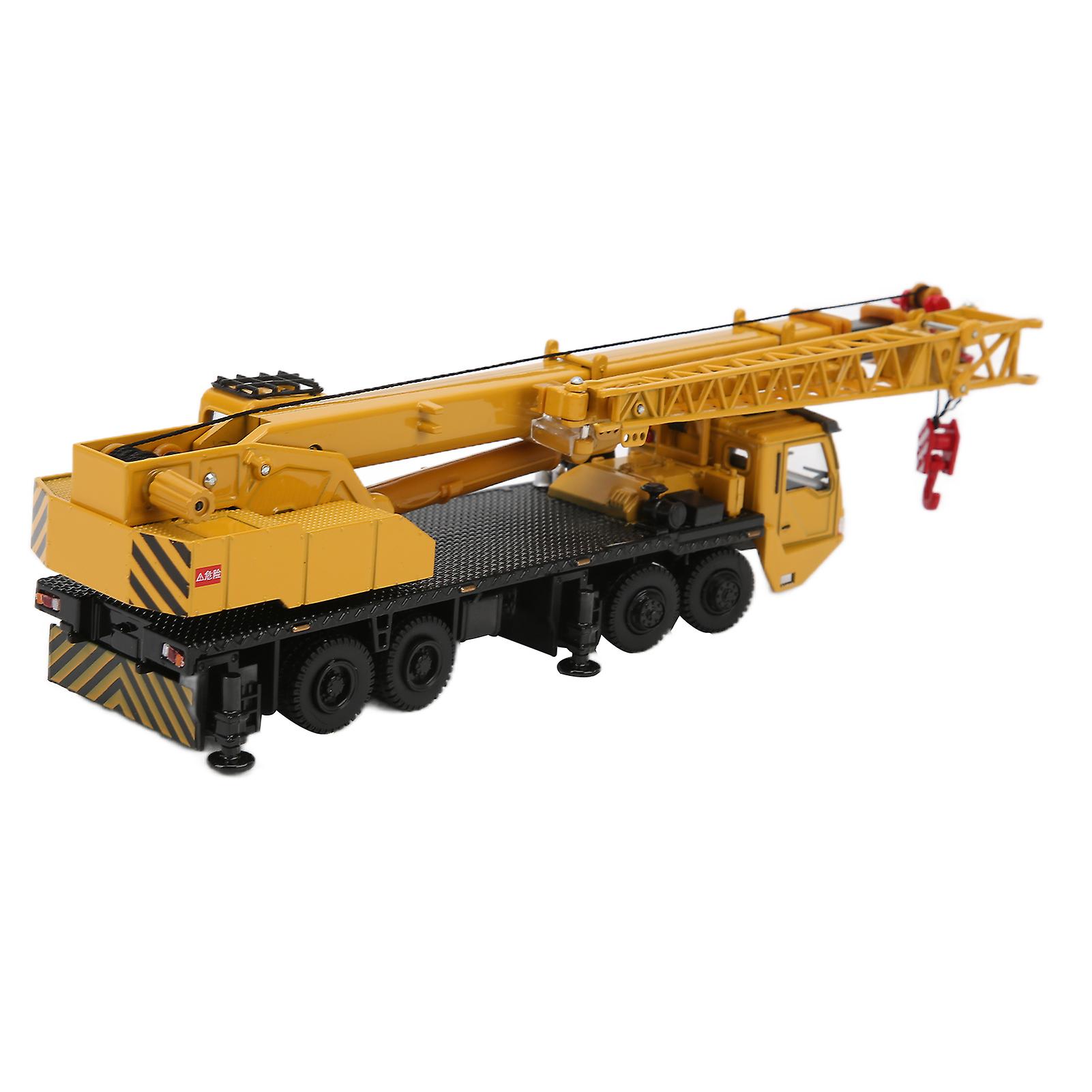 Diecast 1/55 Scale Metal Alloy Car Model Crane Hoisting Hoist Lifter Machine Truck For Kid