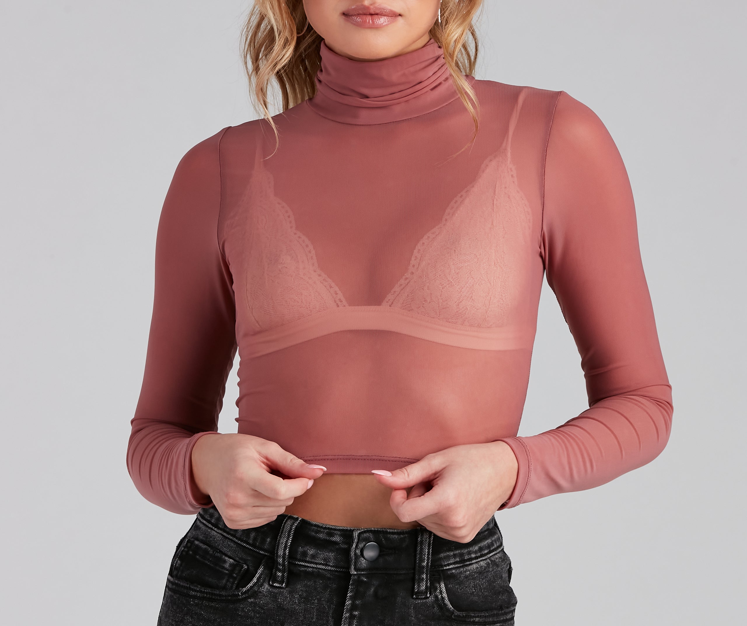 Stunning Sheer Moment Crop Top