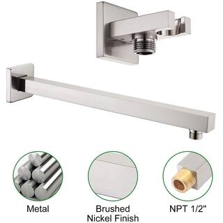 Single Handle 3-Spray High Pressure Tub and Shower Faucet 2.5 GPM with Showerhead in Brushed Nickel (Valve Included) MC-KE-3087-BN