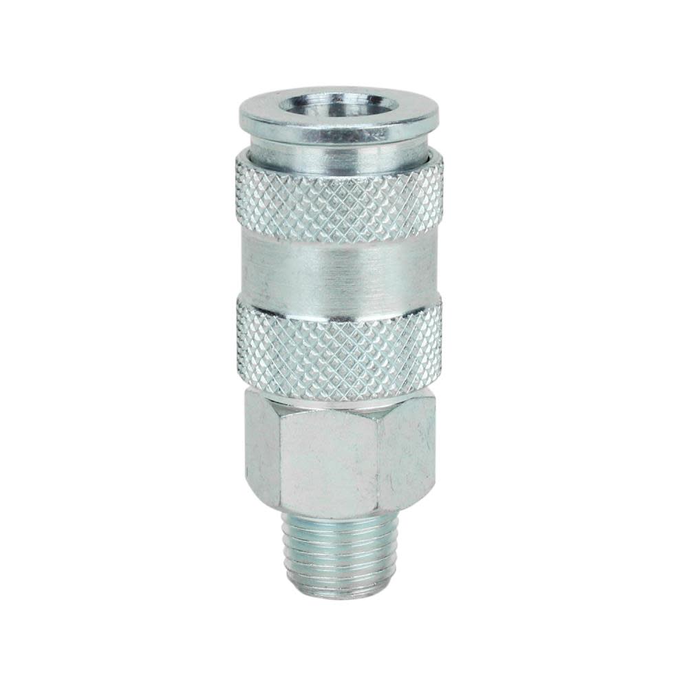 Milton® S-765ST 1/4 MNPT High Flow (V-Style) Quick-Connect Steel Coupler