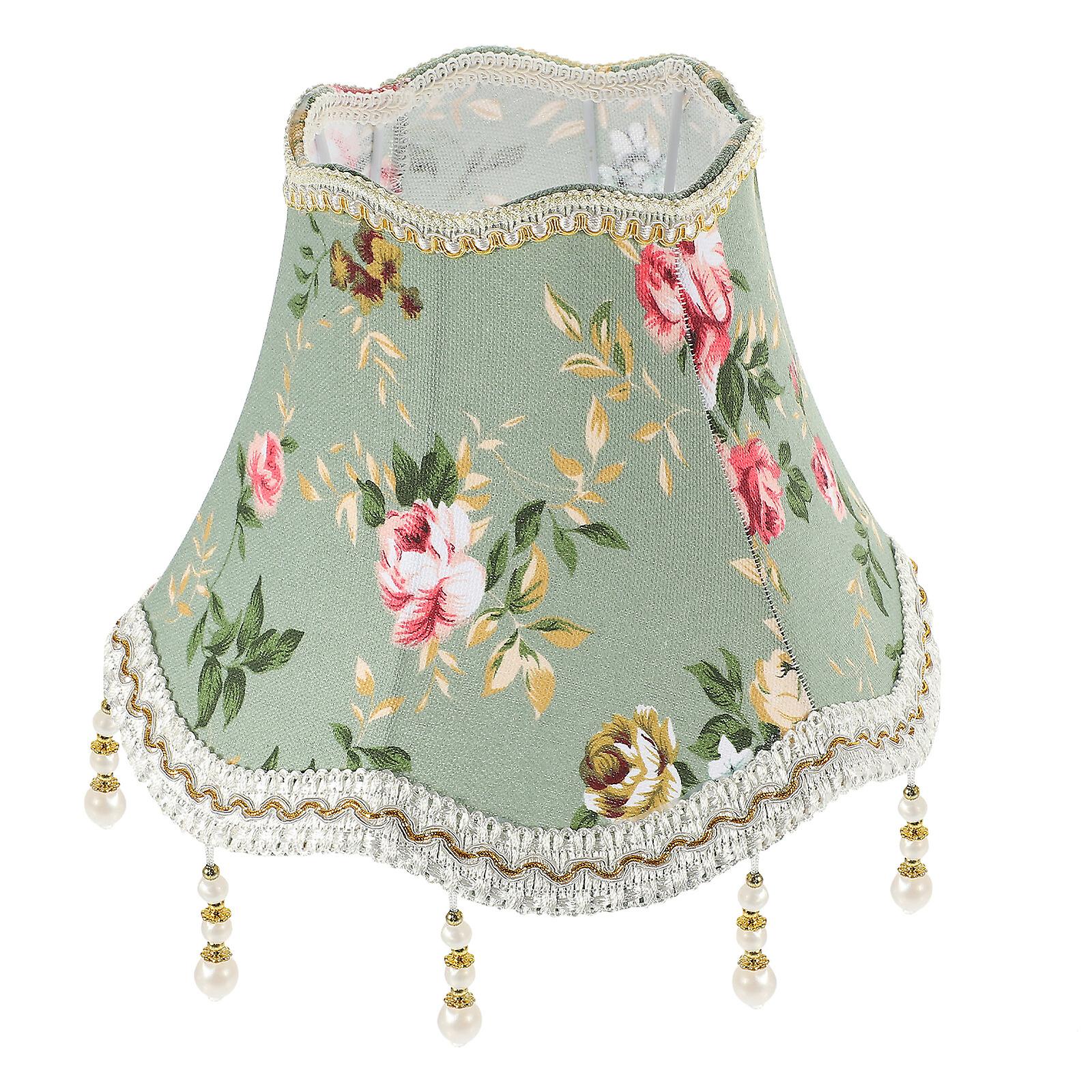 Exquisite Flower Lampshade Decorative Cloth Art Lampshade Household Table Lamp Shade