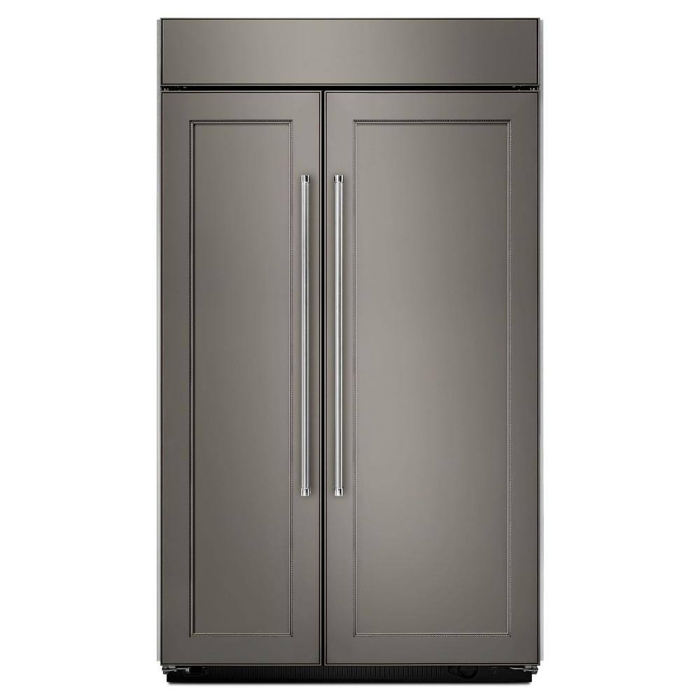 KitchenAid 30 cu. ft. Built-In Side by Side Refrigerator in Panel Ready KBSN608EPA