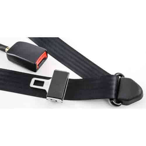 JEGS 70086 3-Point Retractable Seat Belt Sleeve/Cable Length: 12 in. Belt Width