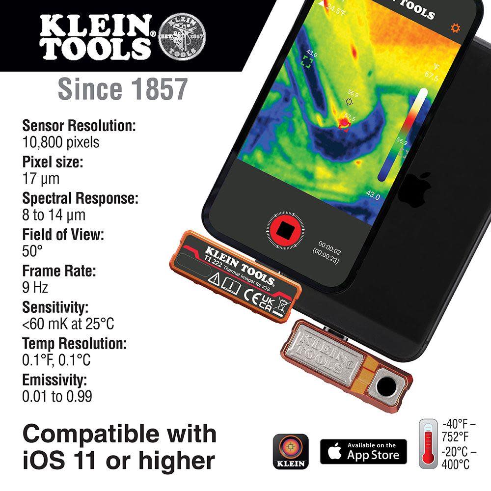 Klein Thermal Imager for iOS Devices ;