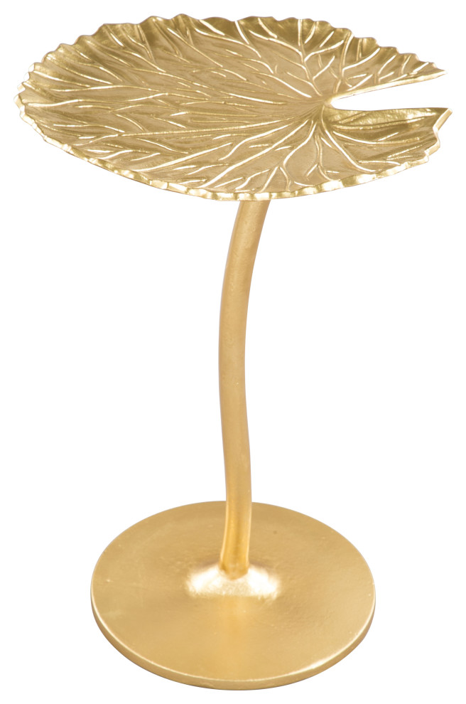 Lily Side Table Gold   Contemporary   Side Tables And End Tables   by Zuo Modern Contemporary  Houzz