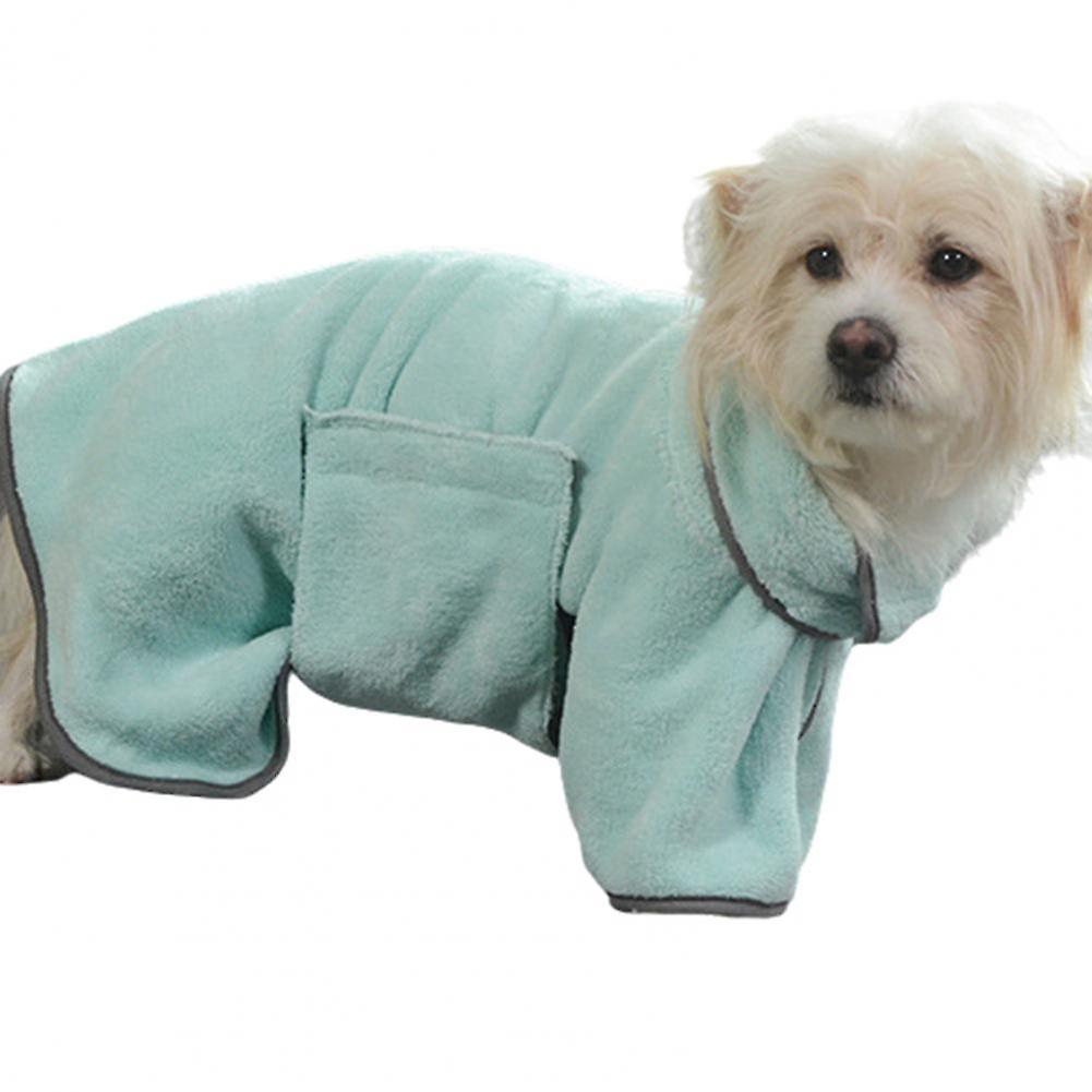 Lightweight soft dog bathrobe