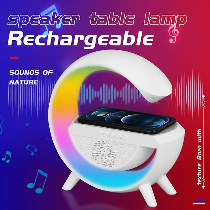 Wireless Charger Atmosphere Lamp， Intelligent Led Table Lamp， Bluetooth Speaker