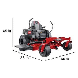 Toro TITAN 54 in. IronForged Deck 21.5 HP Commercial V-Twin Gas Dual Hydrostatic Zero Turn Riding Mower CARB 75310