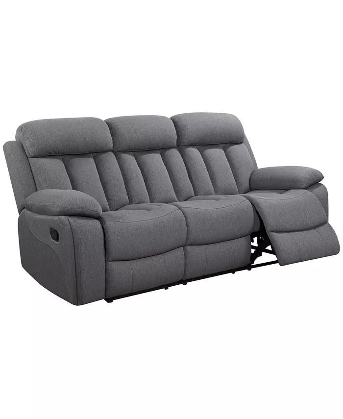 Abbyson Living Fletcher 81.4 Stain-Resistant Polyester Reclining Sofa