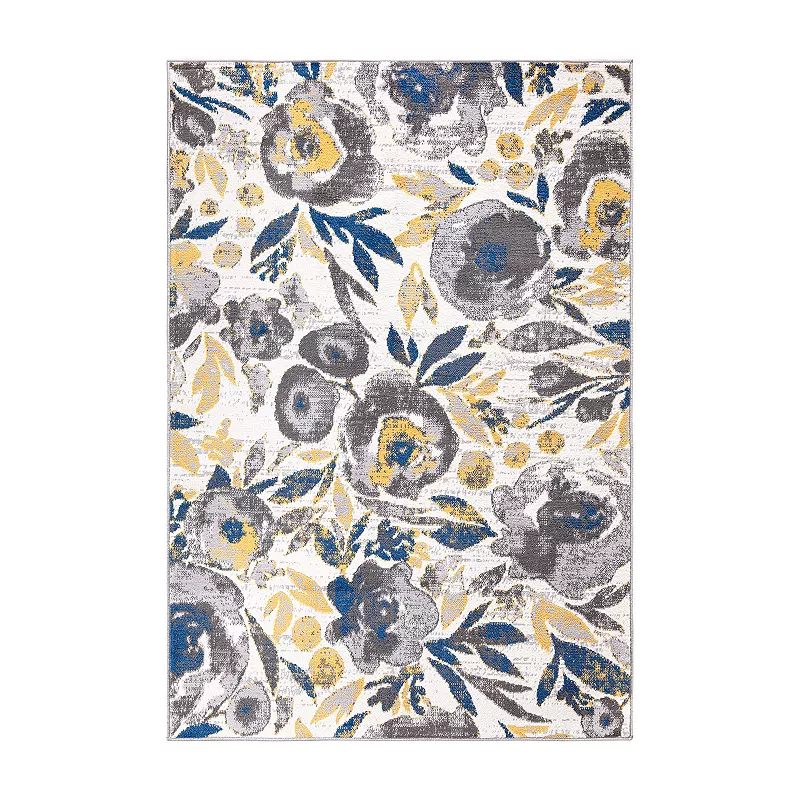 World Rug Gallery Sleek Bohemian Floral Area Rug