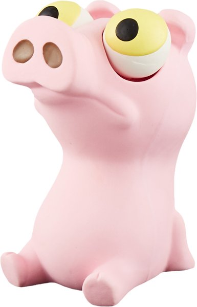 Hartz Bug Eyes Squeak Latex Dog Toy， Character Varies