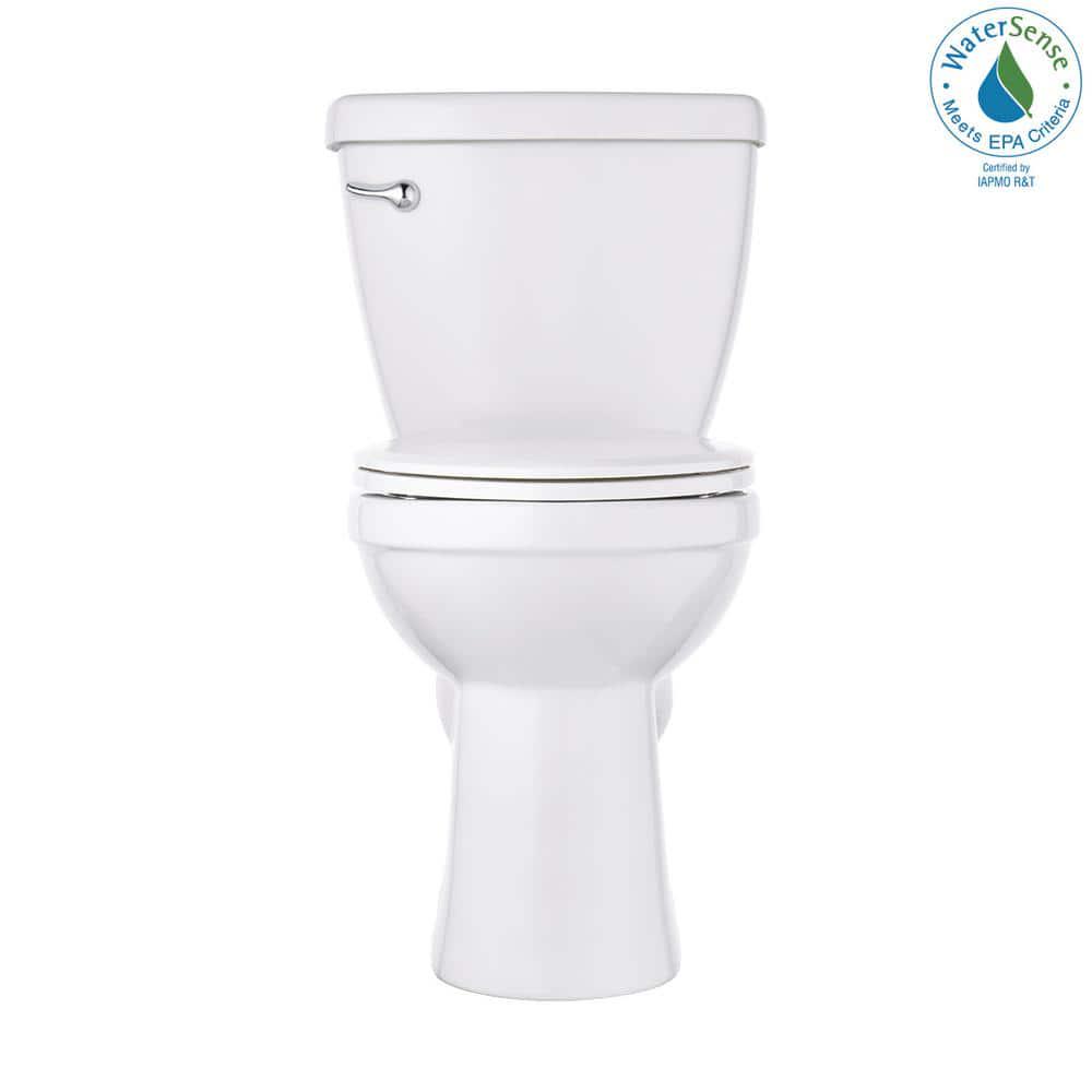 Delta Foundations 2piece 128 GPF Single Flush Elongated Front Toilet in White Seat Included