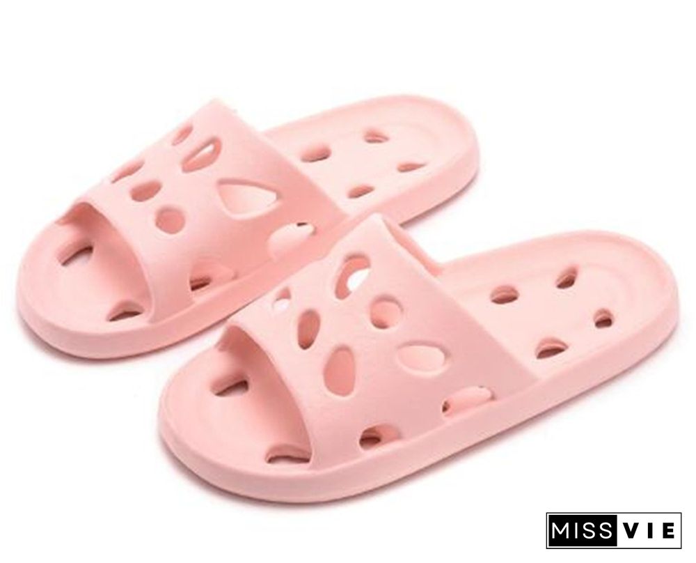 Summer Leaky Slippers Bathroom Bathing Confortable Men Women Couple Home Indoor Non-slip EVA Sandals Slippers Beach Slippers