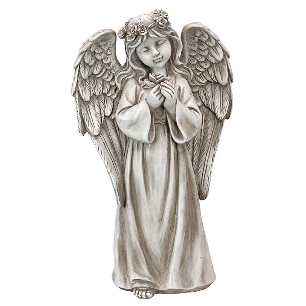 Divine Messenger Memorial Garden Angel Statue by Design Toscano