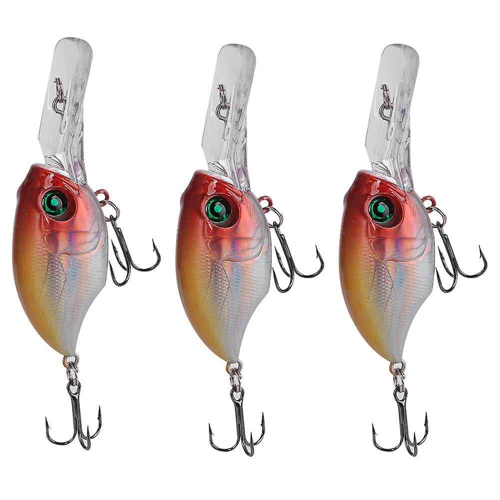 3pcs Deep Diving Scrapper Lure Artificial Simulation Lifelike Bait Fishing Tackle2#