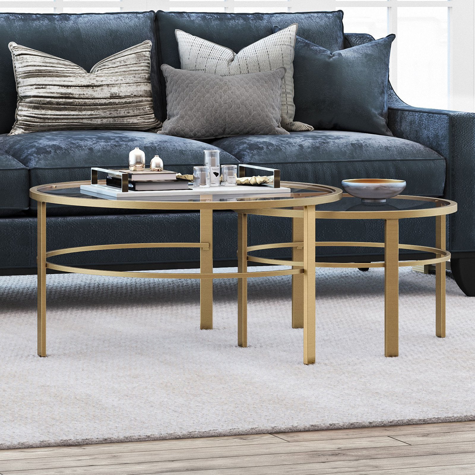 Hudson & Canal Gaia Nesting Coffee Table - Set of 2