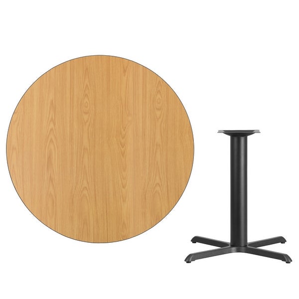 42'' Round Laminate Table Top with 33'' x 33'' Table Height Base