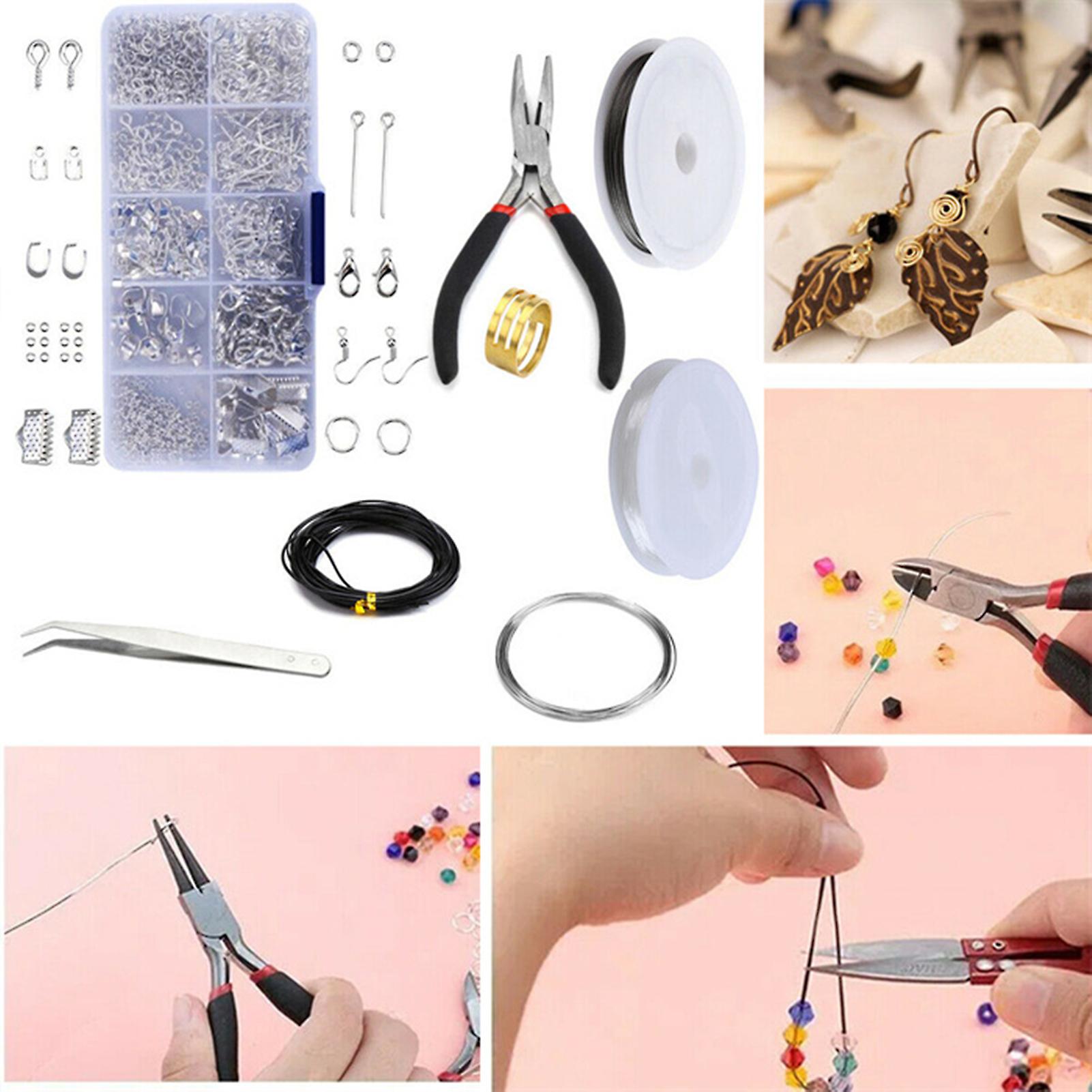 1 Kit Jewelry Making Kit Sterling Beading Repair Tools Beading Wires Bead Diy Craft Supplies