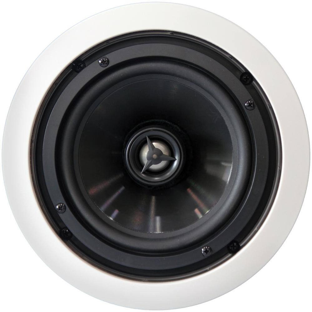 BIC America 125W 6.5 in. Weather-Resistant In-Ceiling Speakers Pivoting Tweeters Metal and Cloth Grills MSRPRO6