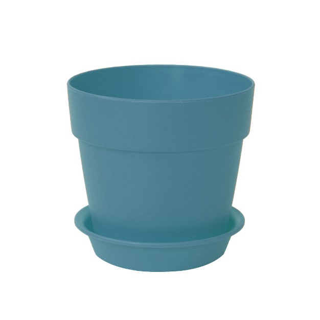 Unique Bargains Plastic Home Garden Gardening Round Design Plant Flower Holder Planter Pot Tray