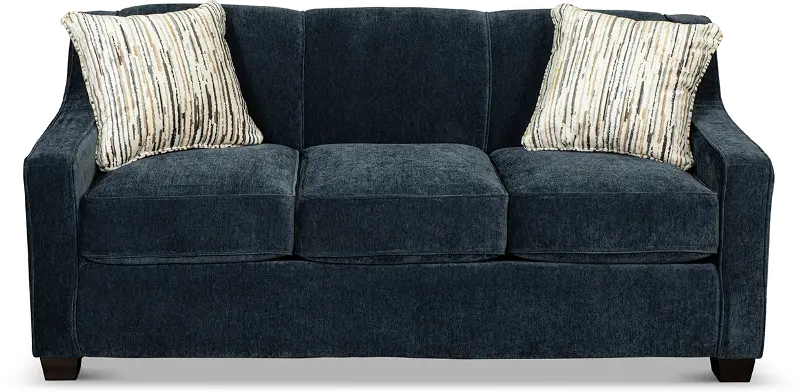 Marinette Blue Convertible Full Sleeper Sofa