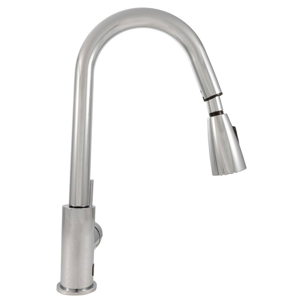 MSI 1.5 in. Centreset Touch Free Sensor Kitchen Faucet without Deckplate in Polished Chrome KTFCR820-811