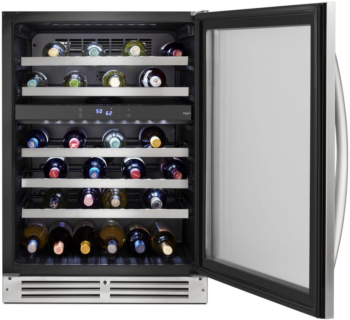 Whirlpool WUW55X24HS 24 Inch Stainless Steel Wine Cooler