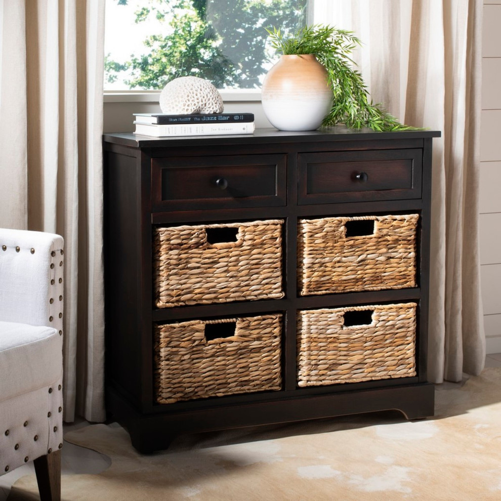 Mitzy Storage Unit  Brown   Tropical   Accent Chests And Cabinets   by Rustic Home Furniture Deco  Houzz