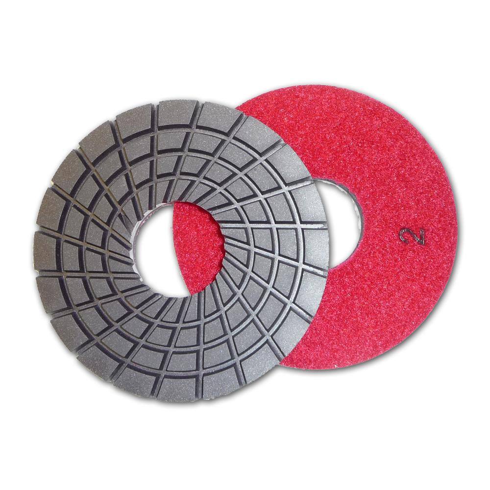 5 in. Con-Shine Dry 5-Step Diamond Polishing Pads Step 2 CPP05P2