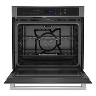 Maytag 30 in. Single Electric Wall Oven with Convection Self-Cleaning in Fingerprint Resistant Stainless Steel MOES6030LZ