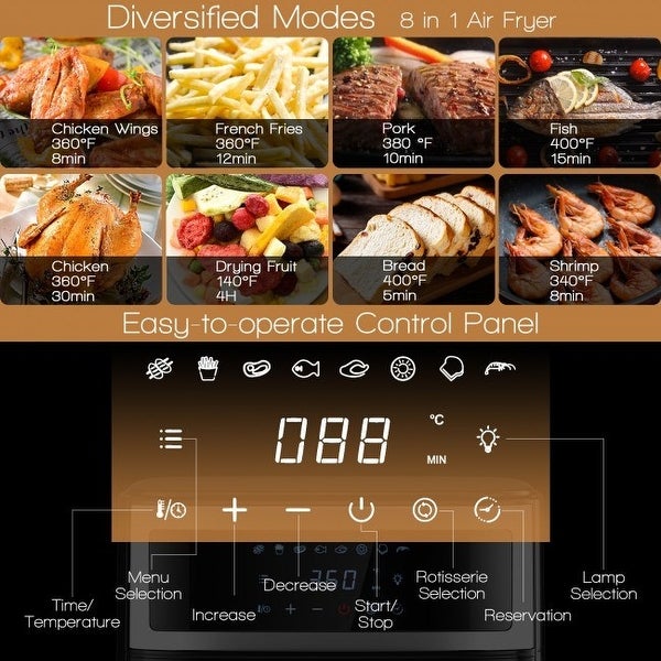 13.7 Quart(13L) Air Oven with Touch Screen and 8 Presets